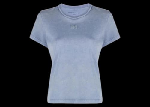 T by Alexander Wang Essential Jersey Shrunk Tee Motor Grey