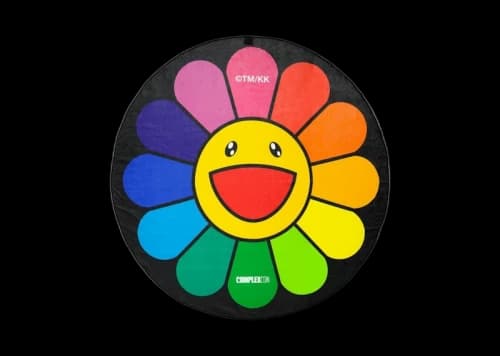 Takashi Murakami ComplexCon Flower Beach Towel Rainbow