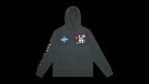 Takashi Murakami Fanatics x Los Angeles Dodgers World Series 2025 Champs Hoodie Charcoal
