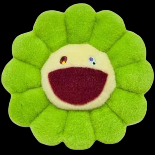 Takashi Murakami Flower Plush 1M Bright Green/Light Yellow