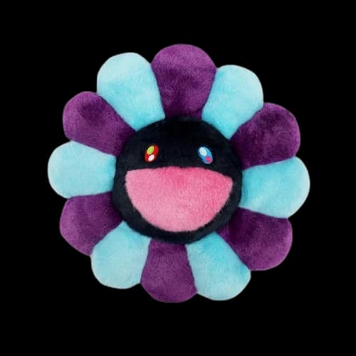 Takashi Murakami Flower Plush 2M Light Blue/Purple/Black