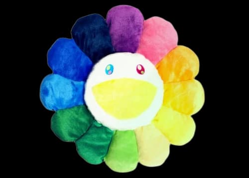 Takashi Murakami Flower Plush 60cm Rainbow/Yellow/White