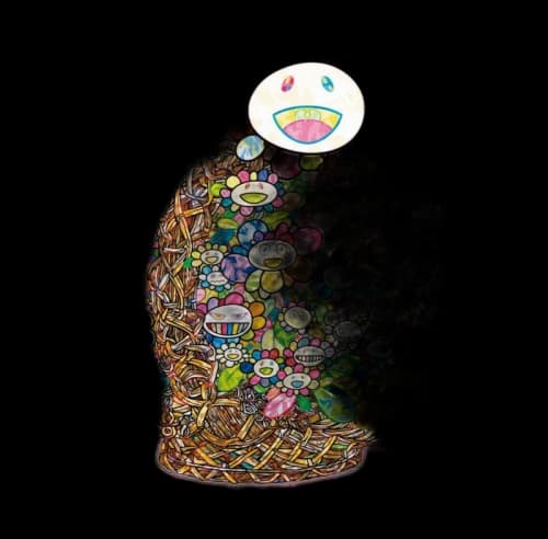 Takashi Murakami Homage to Song Li Song's "Flower Basket" Art Print (Edition of 300)
