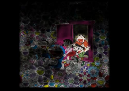 Takashi Murakami I was saved at the door everywhere Print (Signed, Edition of 300)