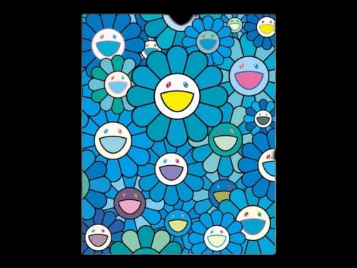 Takashi Murakami Lapis Lazuli Blue Flowers and Prosperity Art Print (Edition of 100)
