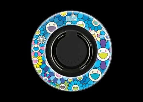 Takashi Murakami x CASETiFY: Flowers Bloom (Blue) Snappy Ring Holder Silver