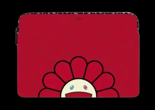 Takashi Murakami x CASETiFY: Flowers Bloom Smile (Red) Laptop Sleeve Multicolor