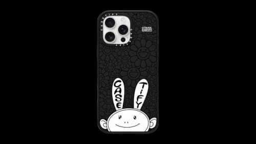 Takashi Murakami x CASETiFY Kaikai (Mono) iPhone 16 Pro Max Impact MagSafe Phone Case Matte Black