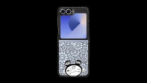 Takashi Murakami x CASETiFY Kiki (Mono) Galaxy Z Flip6 Impact Phone Case Black