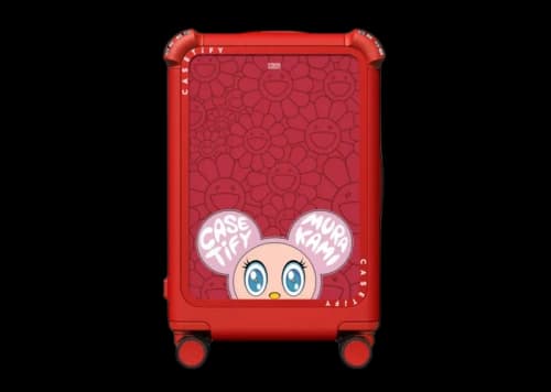 Takashi Murakami x Casetify Mr. Dob Bounce Carry On Travel Set Cherry Red