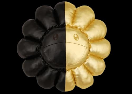 Takashi Murakami x HIKARU Collaboration Flower Plush 60CM Black/Gold