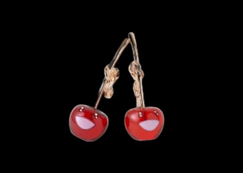 Takashi Murakami x Liquem Cherry Ear Clips