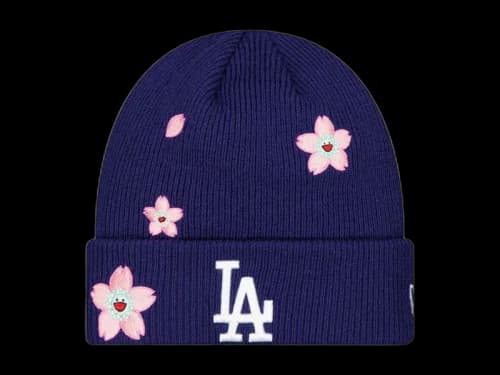 Takashi Murakami x Los Angeles Dodgers x MLB World Your Tokyo Series 2025 Cuffed Beanie Navy
