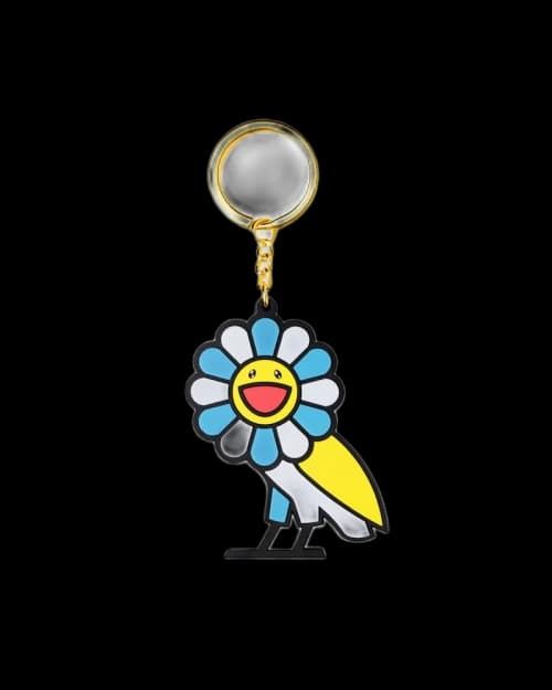 Takashi Murakami x OVO Keychain White