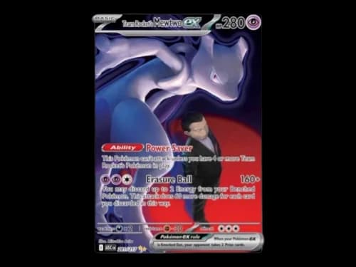 Team Rocket's Mewtwo ex 2026 Pokémon Ascended Heroes Special Illustration Rare 281/217 (Ungraded)