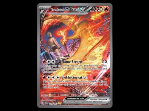 Team Rocket's Moltres ex 2025 Pokémon Scarlet & Violet Destined Rivals Special Illustration Rare 229/182 Ungraded