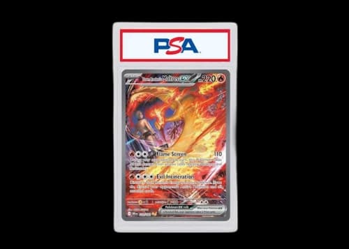 Team Rocket's Moltres ex 2025 Pokémon Scarlet & Violet Destined Rivals Special Illustration Rare #229 (PSA or BGS Graded)