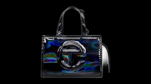 Telfar Baby Bag Charm Black Rainbow
