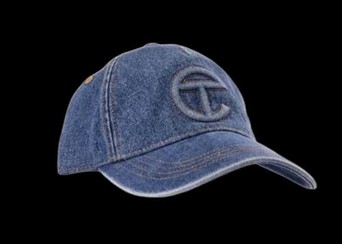 Telfar Denim Logo Hat Blue