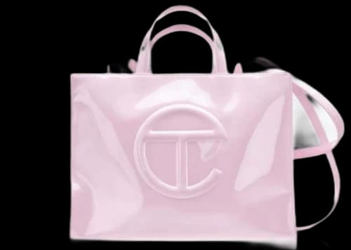 Telfar Medium Shopping Bag Bubblegum Patent