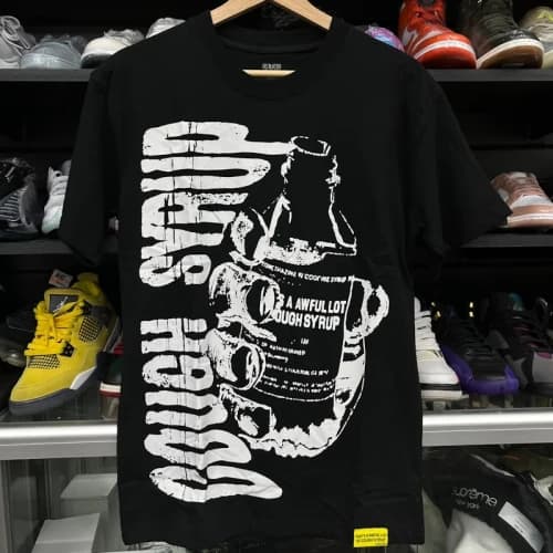 That's An Awful Lot Of Cough Syrup Warning T-Shirt Black