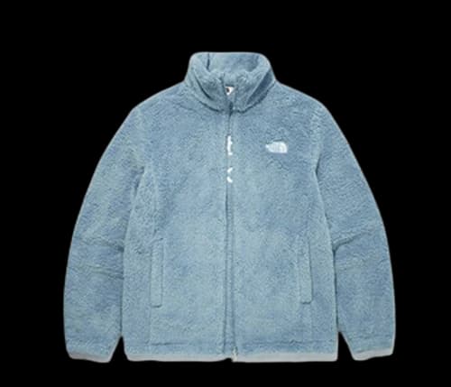 The North Face Comfy Fleece Zip Up "White Label" Zip Up Powder Blue