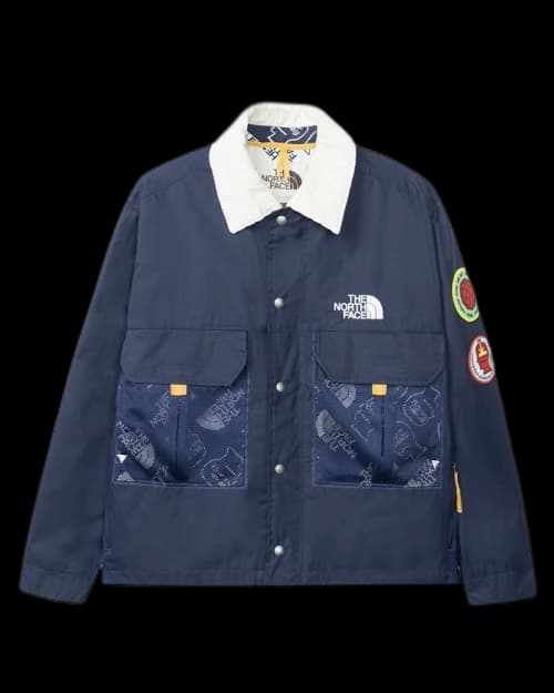 The North Face x Brain Dead 76 Oversized Mountain Chore Coat Navy