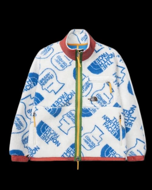 The North Face x Brain Dead Extreme Pile Full Zip Fleece White