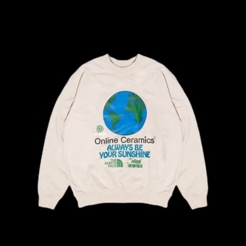 The North Face x Online Ceramics Regrind Crew Sweatshirt White