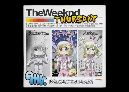 The Weeknd 10th Anniversary Thursday Anime LP Vinyl