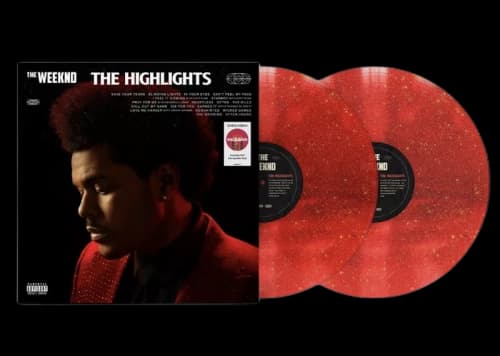 The Weeknd The Highlights Target Exclusive 2XLP Vinyl Red Sparkle