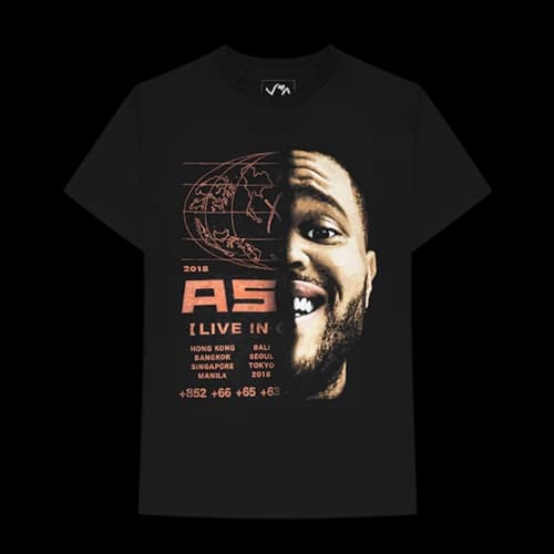 The Weeknd Asia Tour Tee Black
