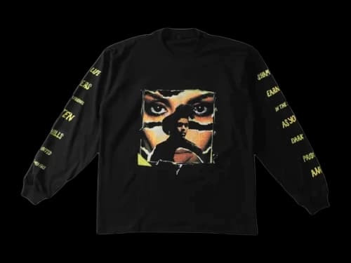 The Weeknd Beauty Behind the Madness 5 Year Anniversary Tracklist Longsleeve T-Shirt Black