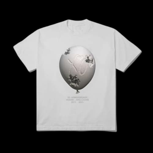 The Weeknd x Daniel Arsham House Of Balloons Eroded Balloon Tee Grey