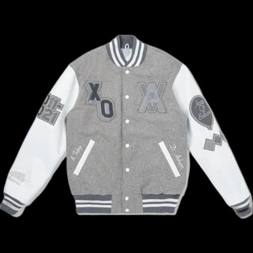The Weeknd x Daniel Arsham Roots House Of Balloons Premium Award Jacket White/Grey