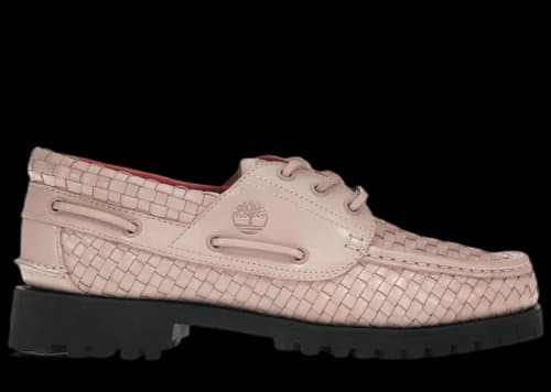 Timberland Woven Leather 3-Eye Lug Supreme Pink