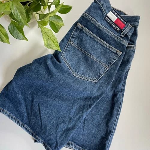 Tommy Jeans 90s Baggy Denim Shorts Blue