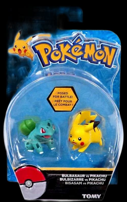 Tomy Pokemon Action Pose Bulbasaur & Pikachu Mini Figure (Set of 2)