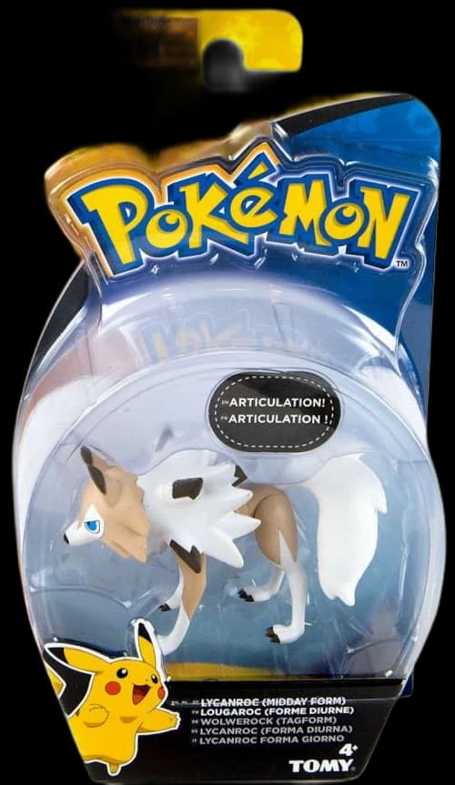 Tomy Pokemon Action Pose Lycanroc Midday Form Mini Figure