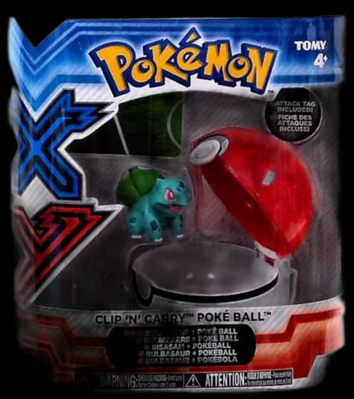 Tomy Pokemon Clip n Carry Pokeball Bulbasaur with Poke Ball Figure Set