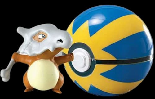 Tomy Pokemon Clip n Carry Pokeball Cubone with Quick Ball Figure Set