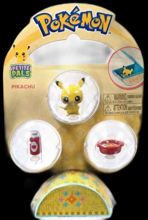 Tomy Pokemon Petite Pals Pikachu Version 2 Mini Figure (Set of 3)
