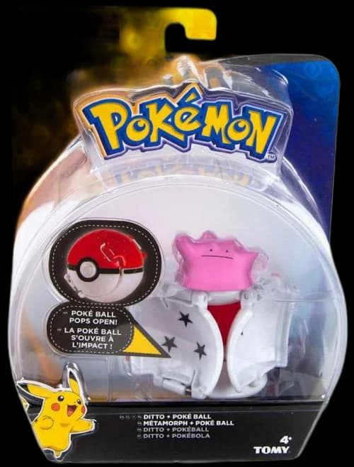 Tomy Pokemon Throw 'n' Pop Pokeball Ditto & Poke Ball Figure Set
