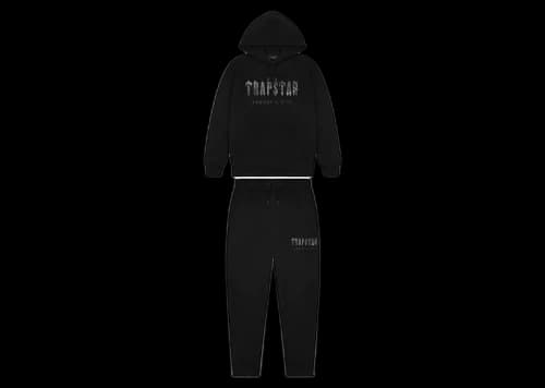 Trapstar Decoded Camo Hooded Tracksuit Blackout Edition