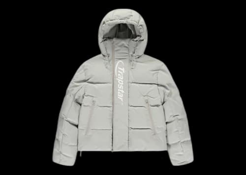 Trapstar Hyperdrive Technical Puffer Jacket Light Grey
