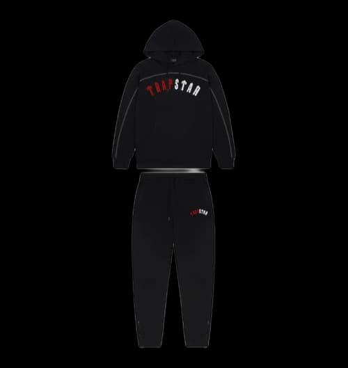 Trapstar Irongate Arch Chenille Hoodie Tracksuit Infrared Edition
