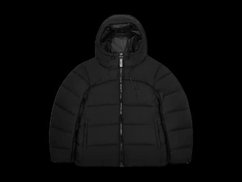 Trapstar Irongate Arch Pipping Puffer Jacket Blackout