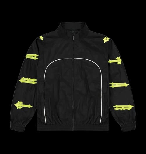 Trapstar Irongate Shell Track Top 2.0 Black/Lime