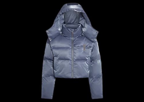 Trapstar Women's Magnetic T Trim Puffer Jacket Dusty Blue