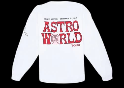 Travis Scott Astroworld Chicago Exclusive Longsleeve T-Shirt White